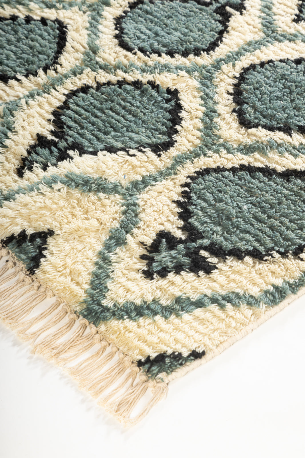 Sage Diamond Wool Rug