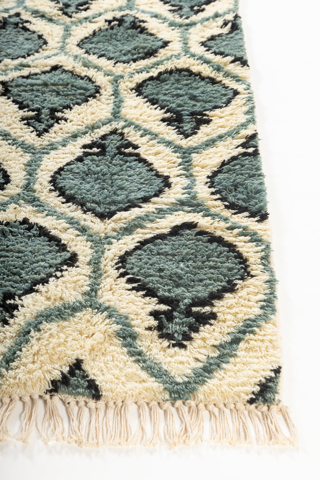 Sage Diamond Wool Rug