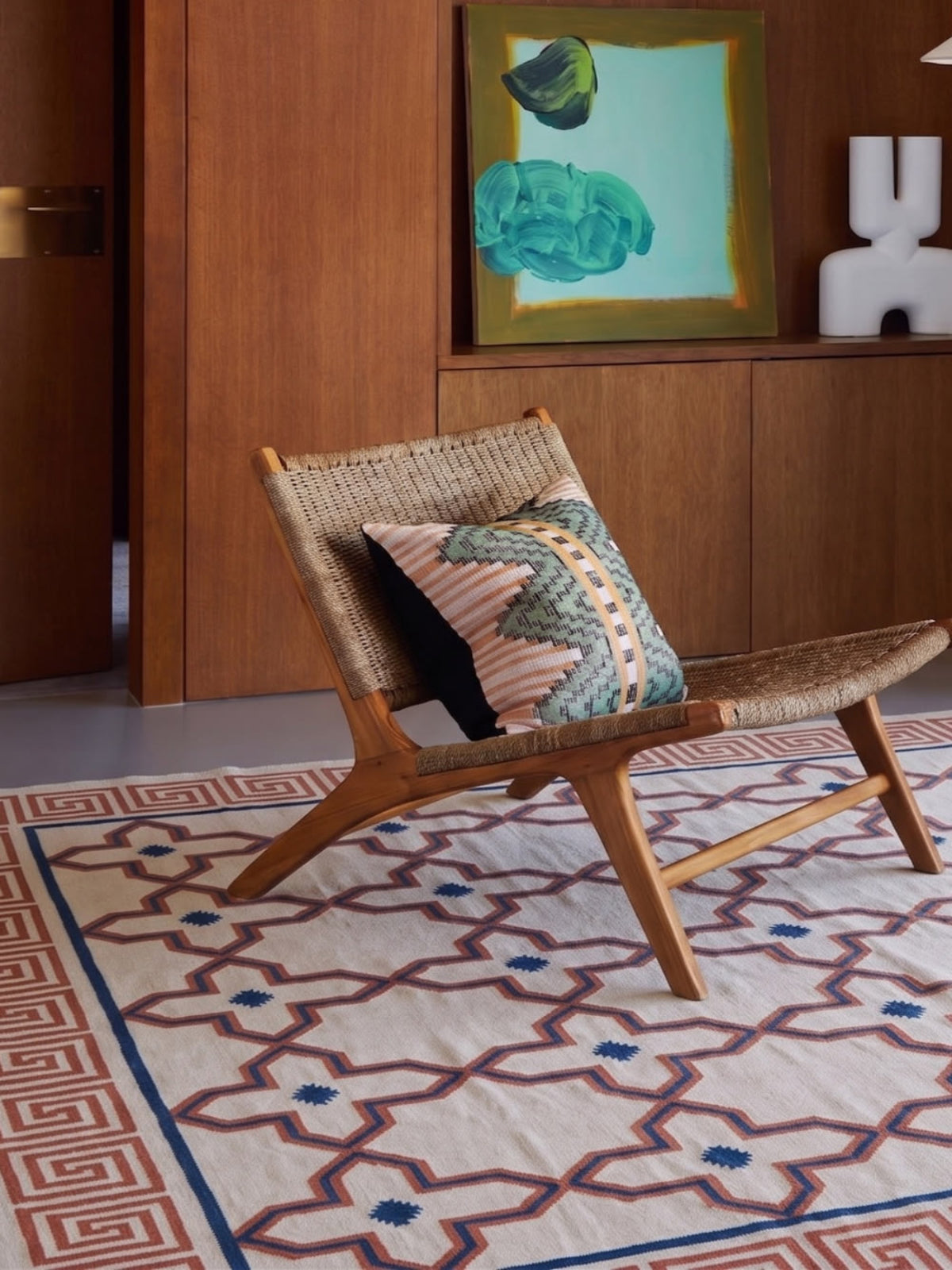 Mandvi Lattice Flatweave Rug