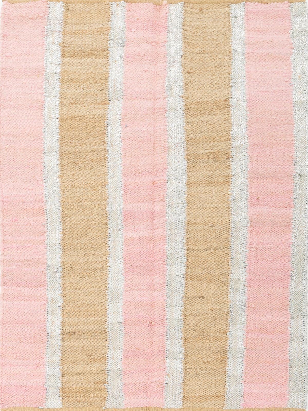 Rosewood Striped Jute Rug