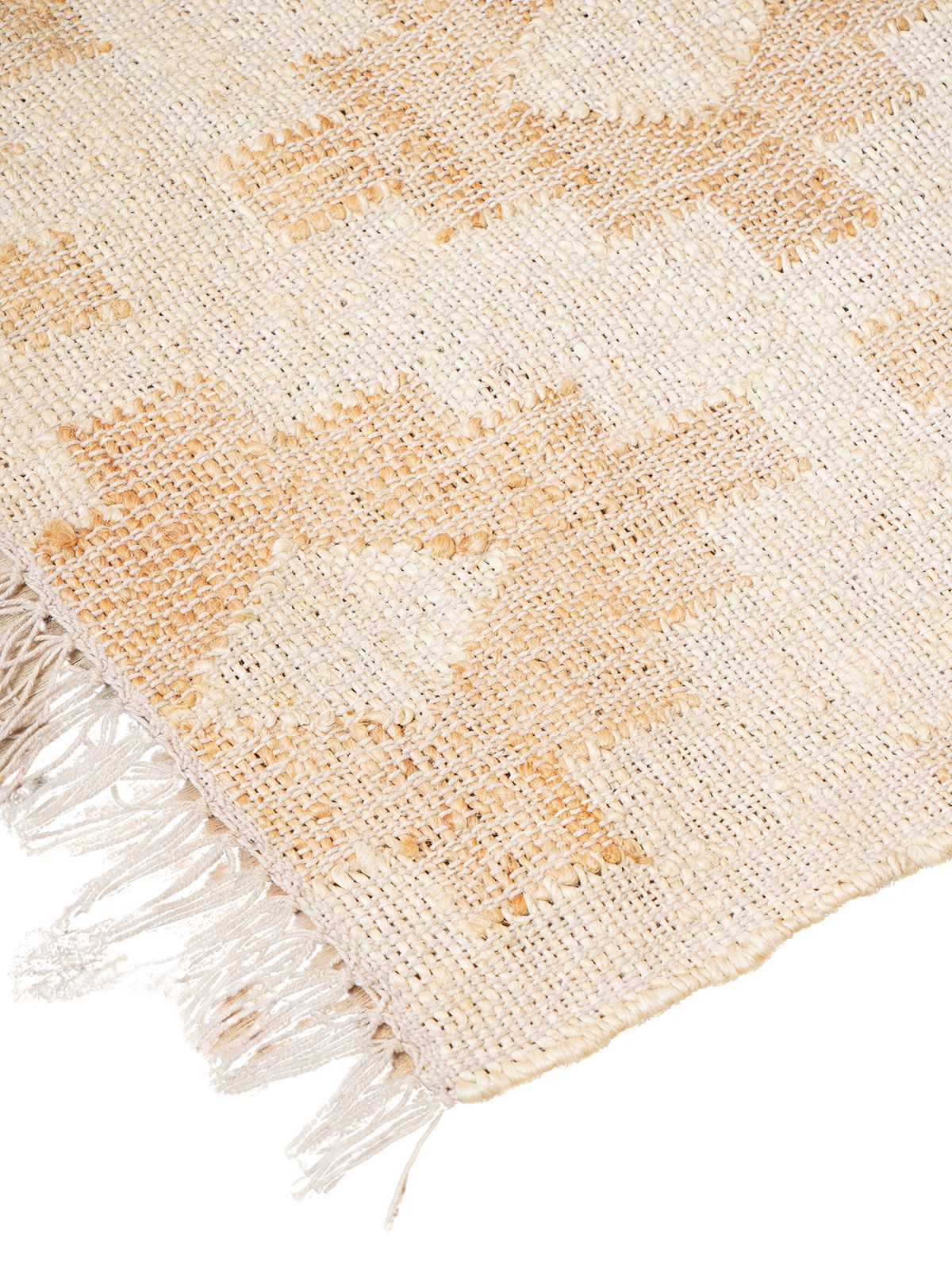 Monochrome multi Kilim Jute Rug