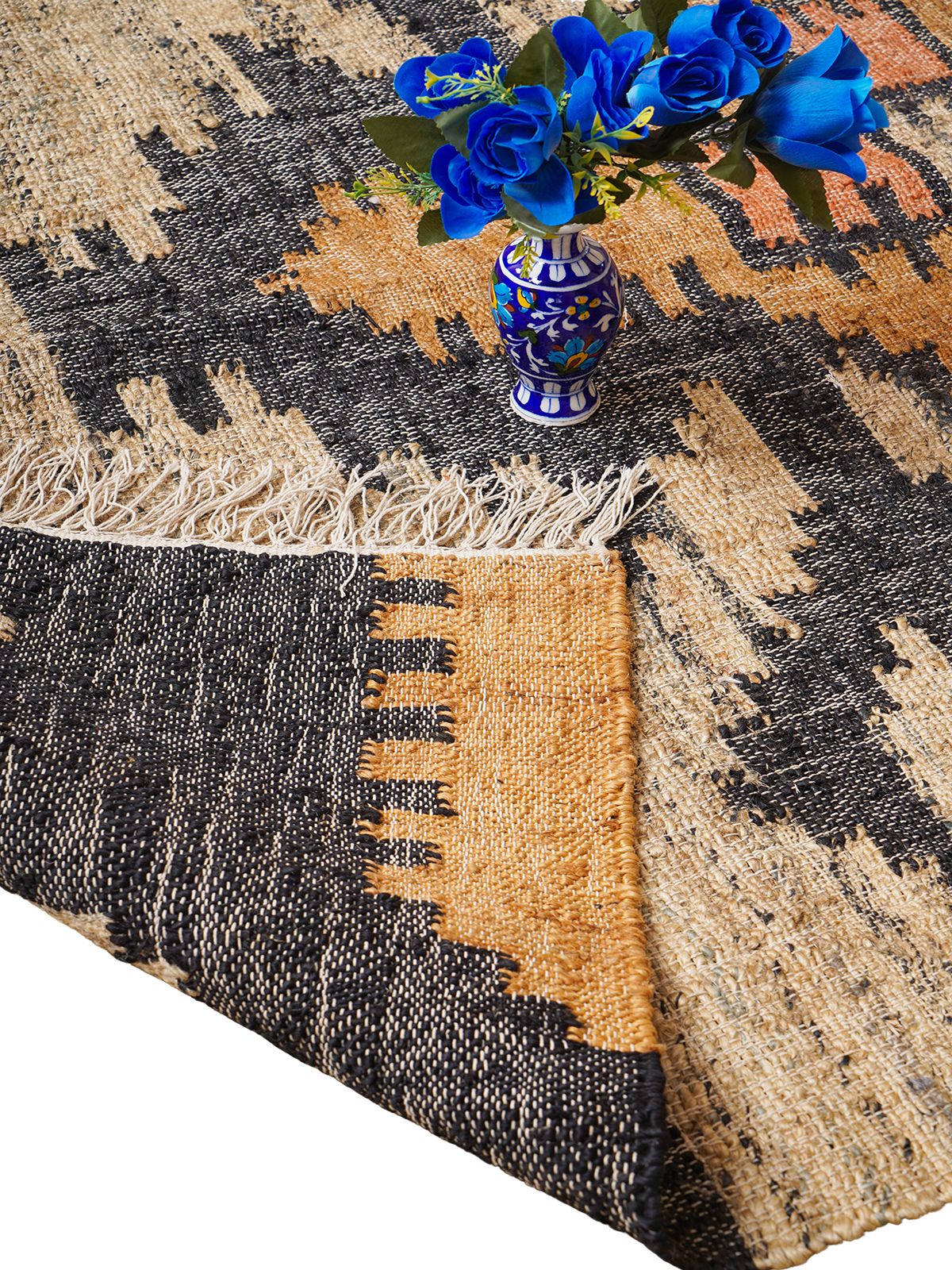 Rustic Echoes Kilim Weave Rug