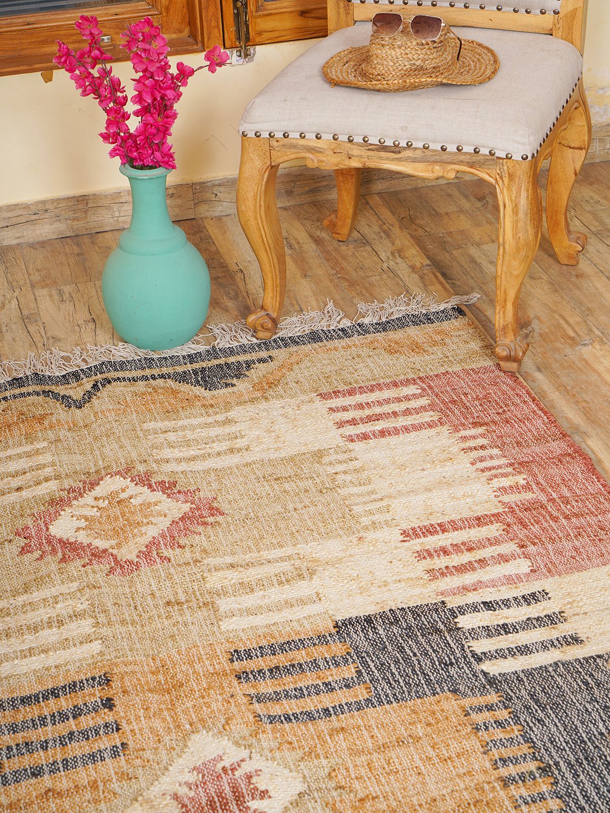 Ancient Trails Jute Kilim Rug