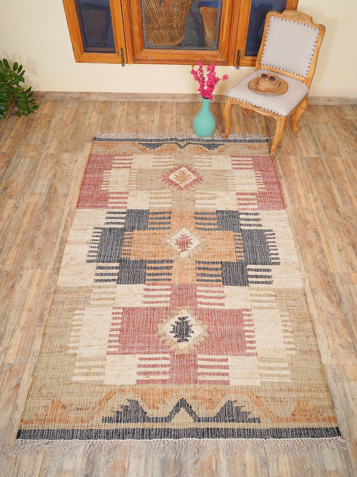 Ancient Trails Jute Kilim Rug