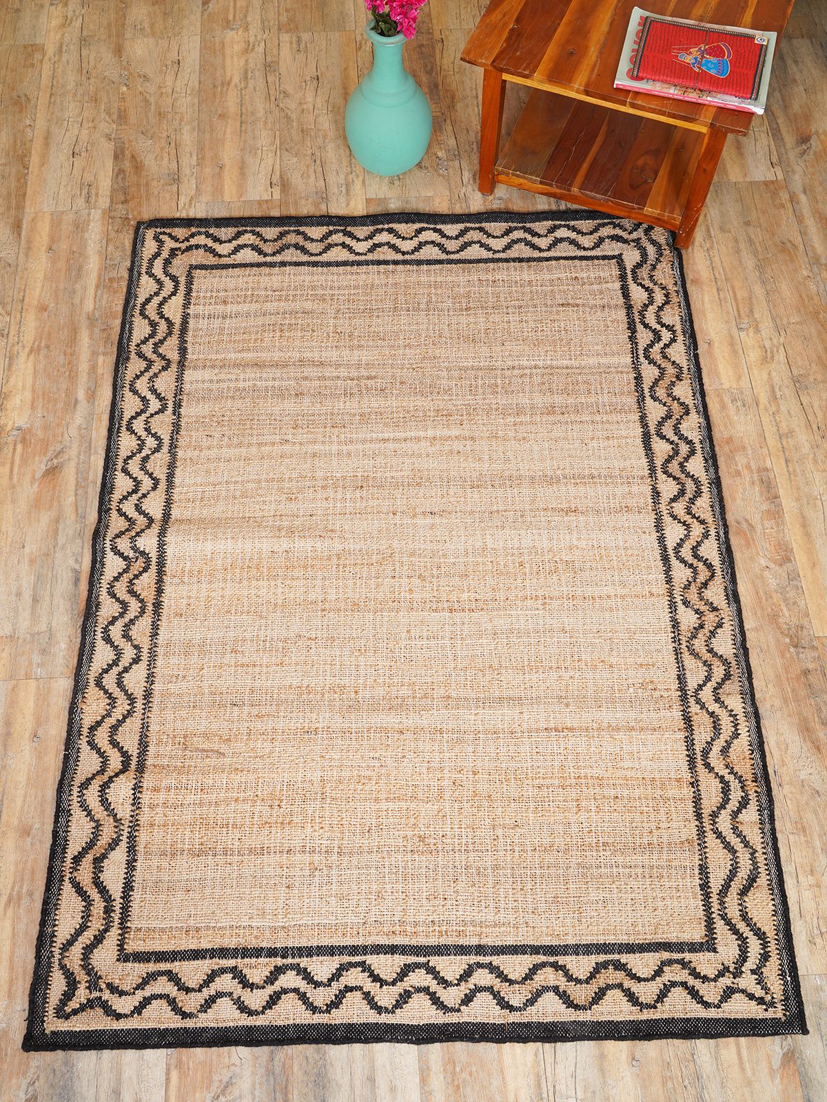 Dark Crest Double Wave Rug