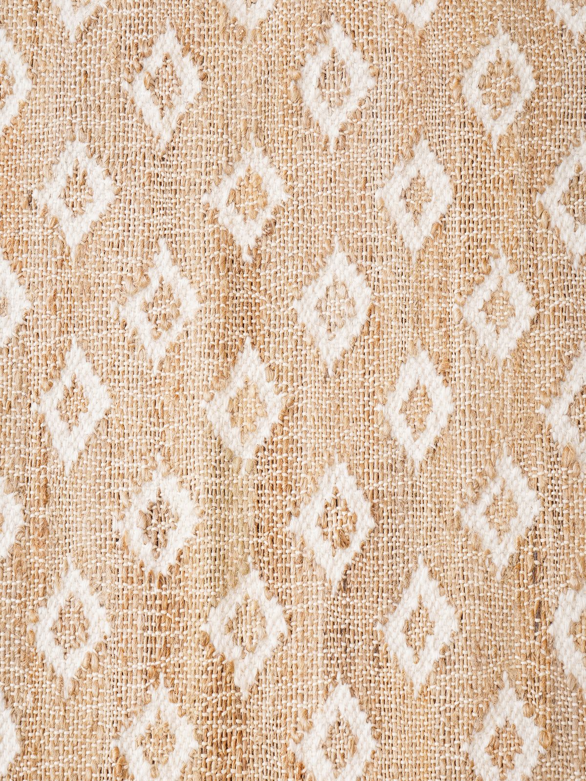 Ivory Diamond Sparkle Jute Rug