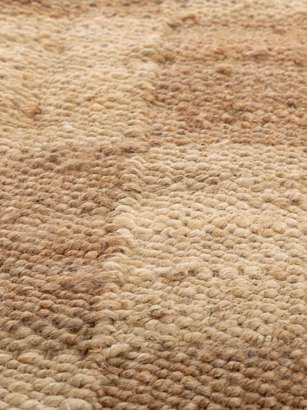 Natural Checkered Jute Rug