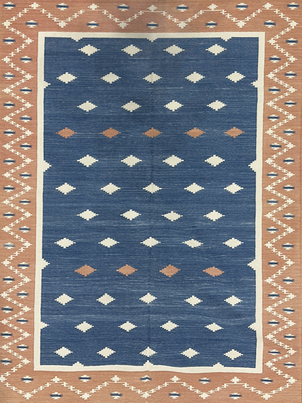 Sapphire Sunset Cotton Flatweave Rug