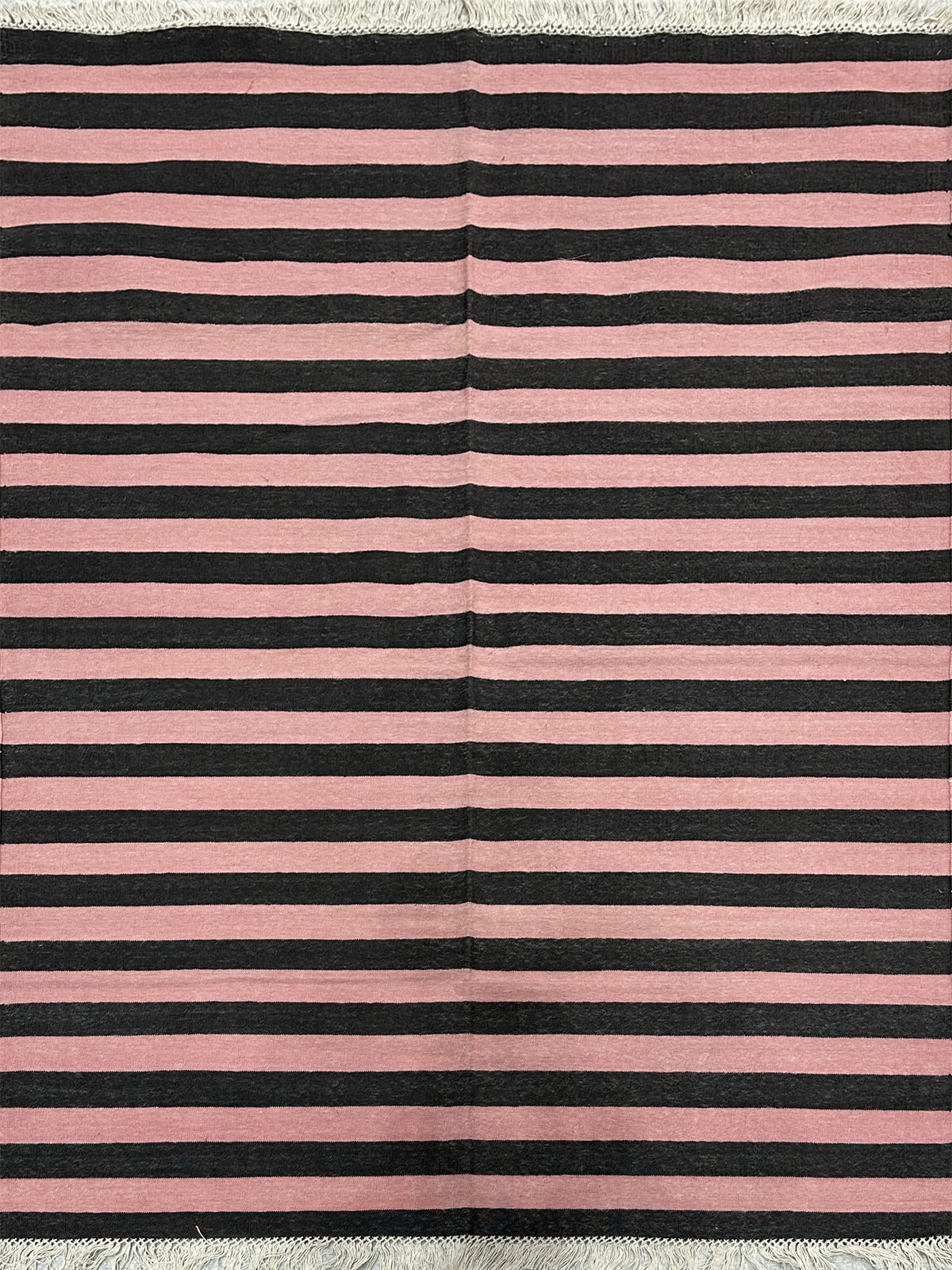 Crimson Tide Striped Cotton Rug