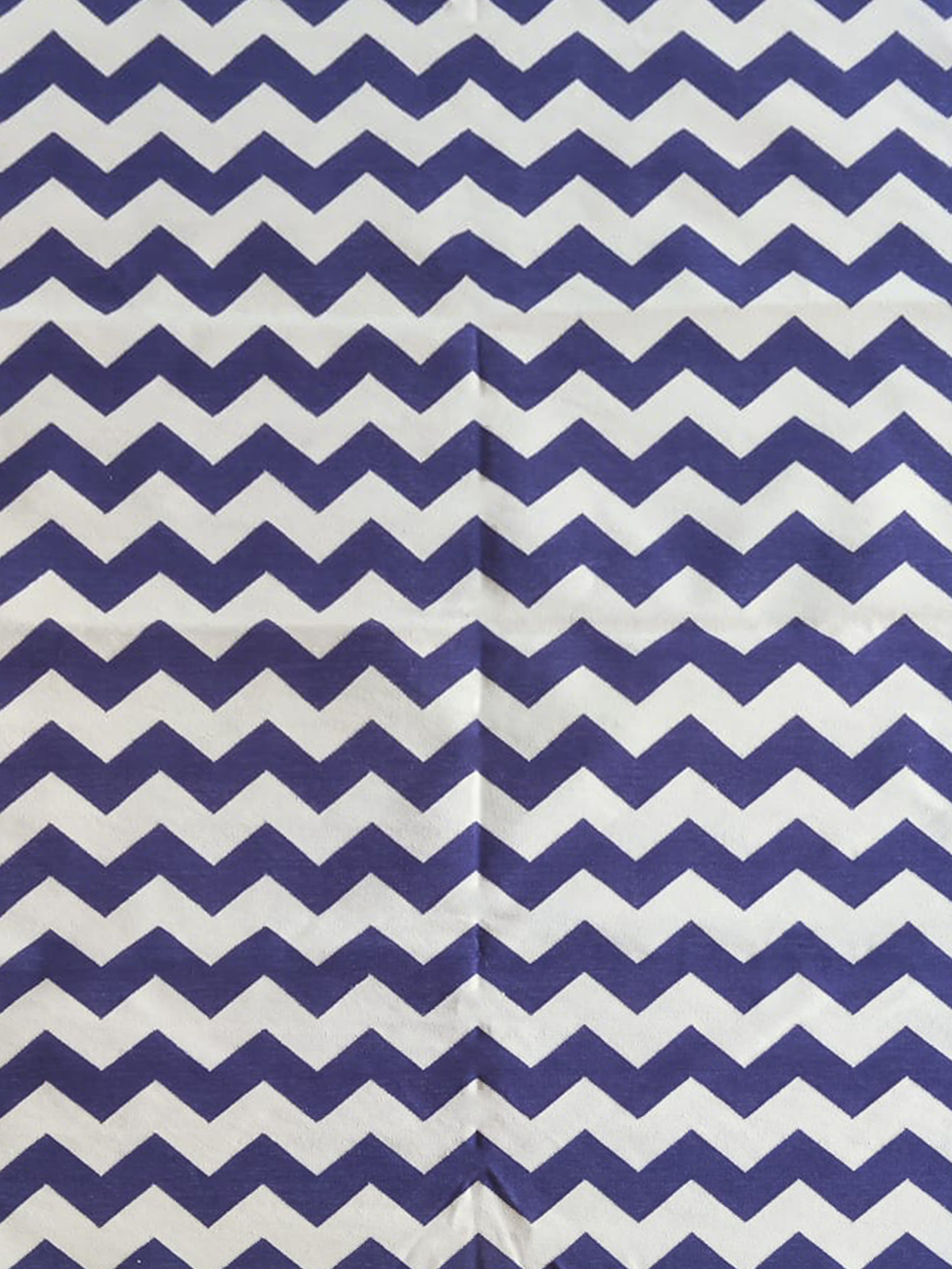 Amethyst Zigzag Cotton Rug