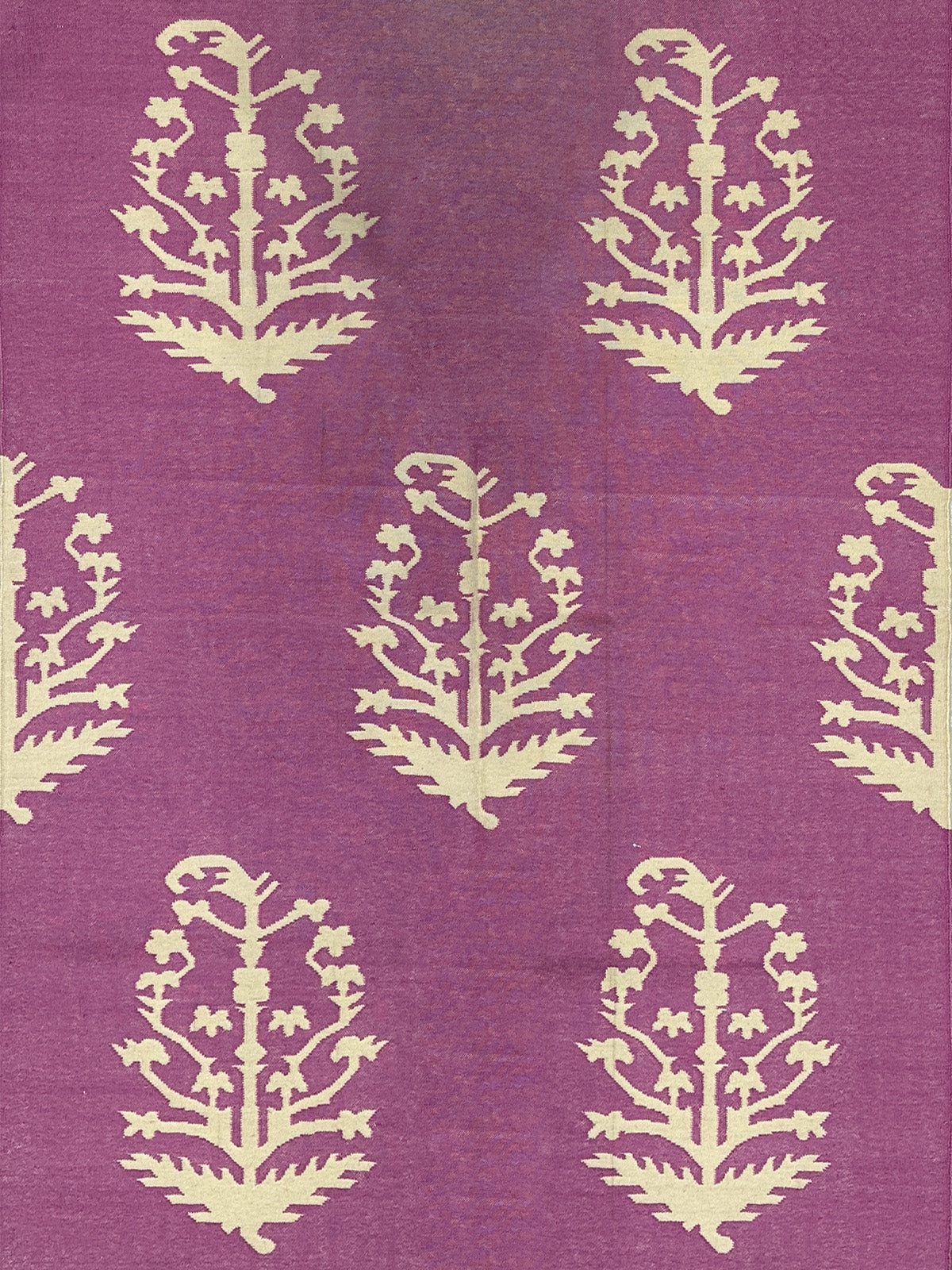 Orchid Elegance Wool Flatweave Rug