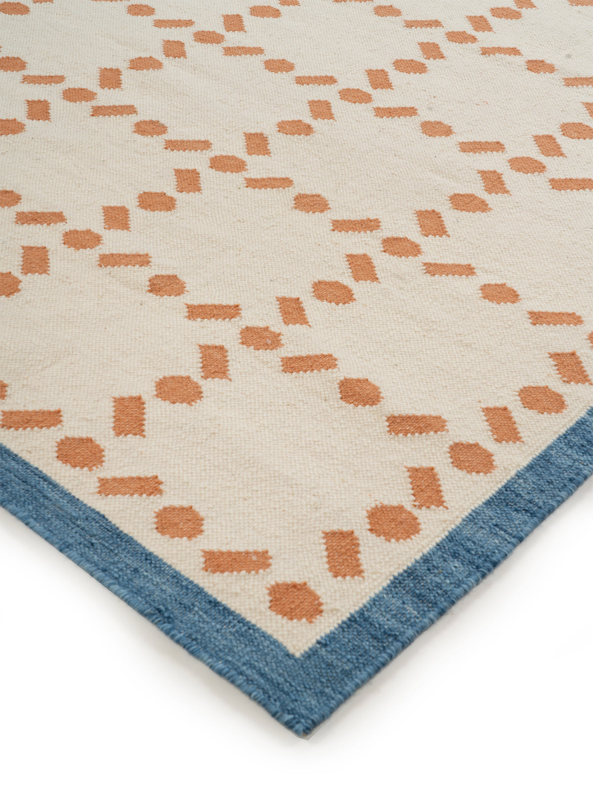 Scandi Dot Grid Flatweave Rug_2