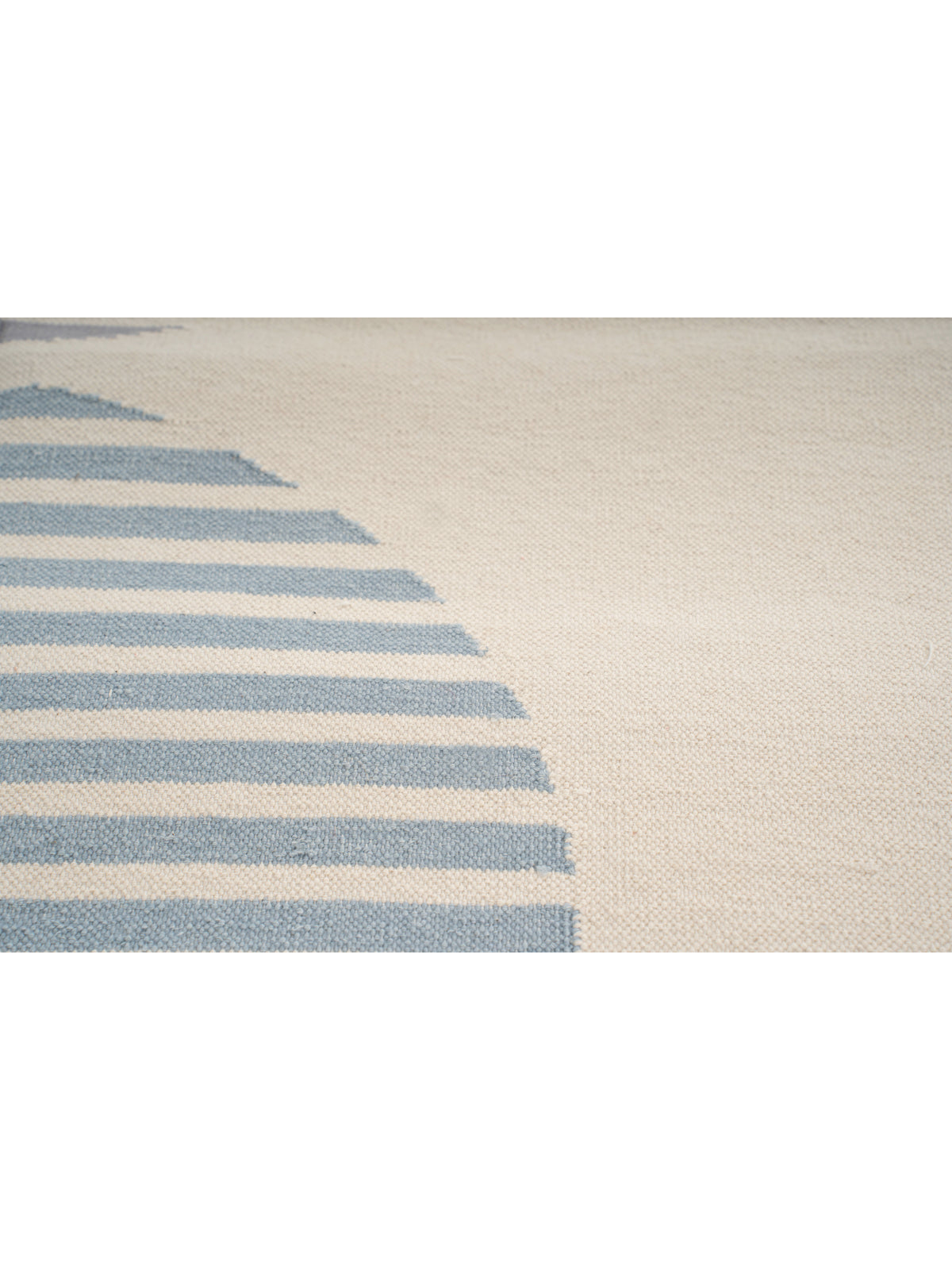 Striped Circles Reversible Handwoven Cotton Rug