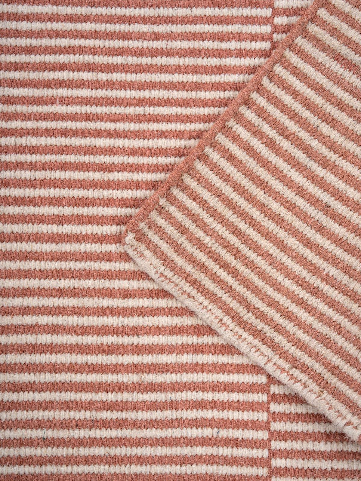 Rosewood Line Wool Rug