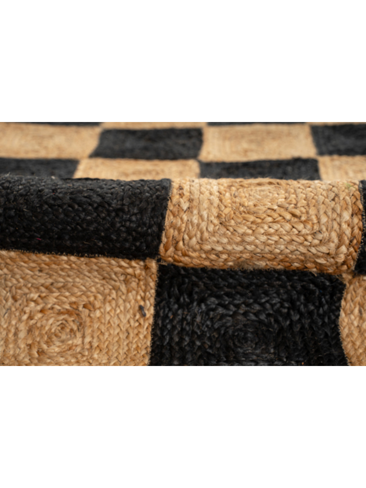 Lincoln checkered jute rug