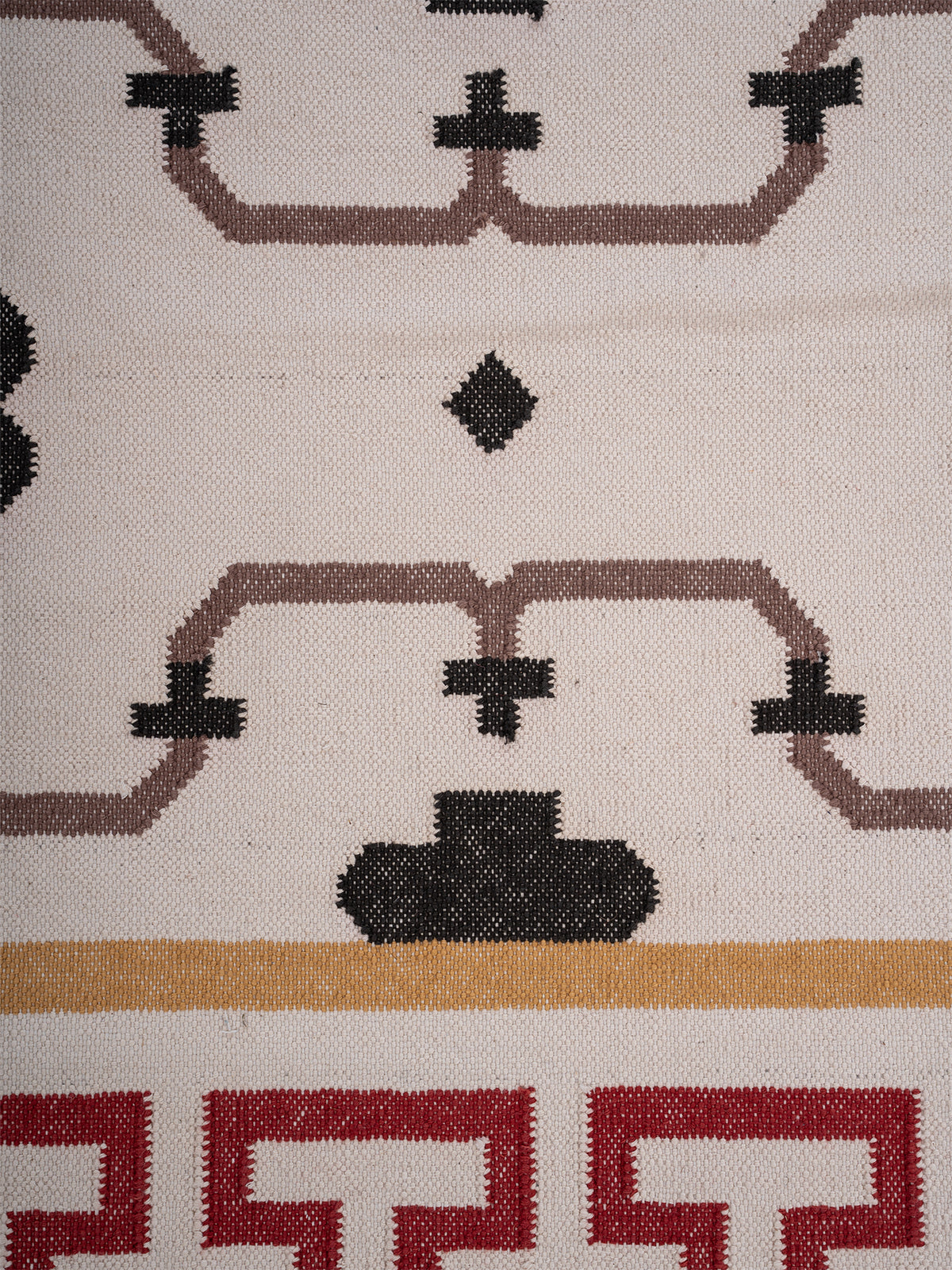 Keyed Rajput Heritage Rug - Scarlet