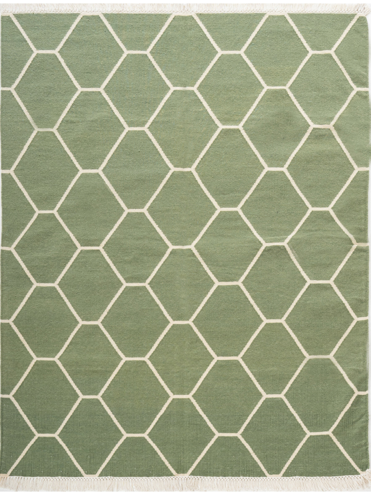 Olive Vine Dhurrie rug