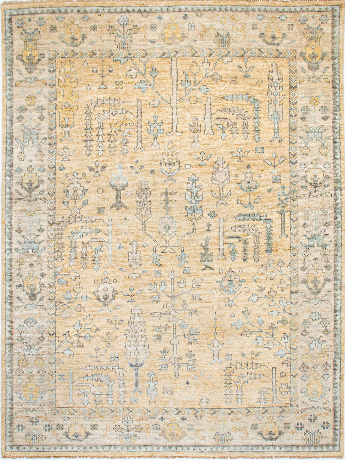 Persian Garden Wool Rug - Sandstone