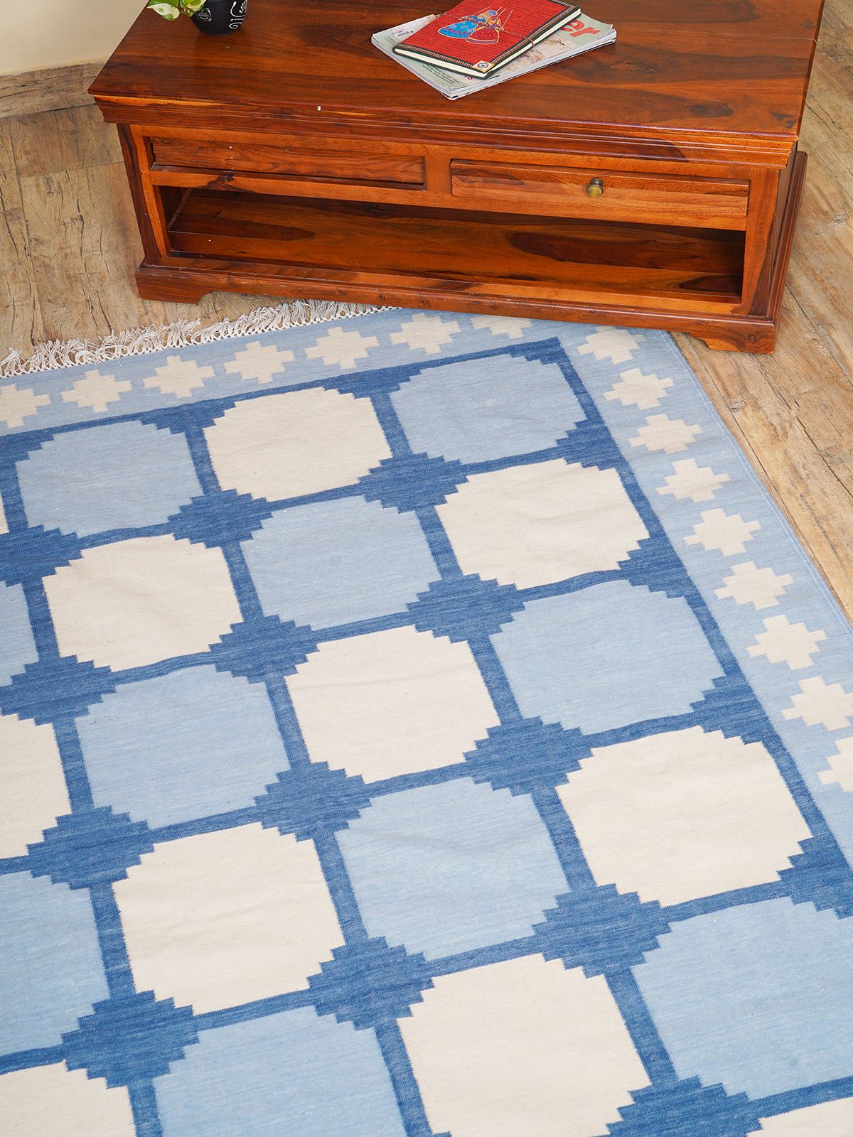 Sapphire Essence Flatweave Rug