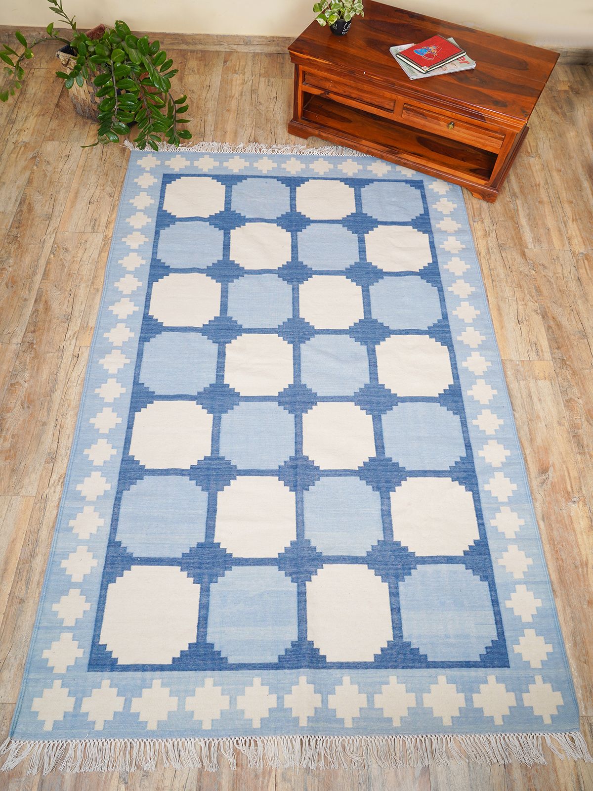 Sapphire Essence Flatweave Rug