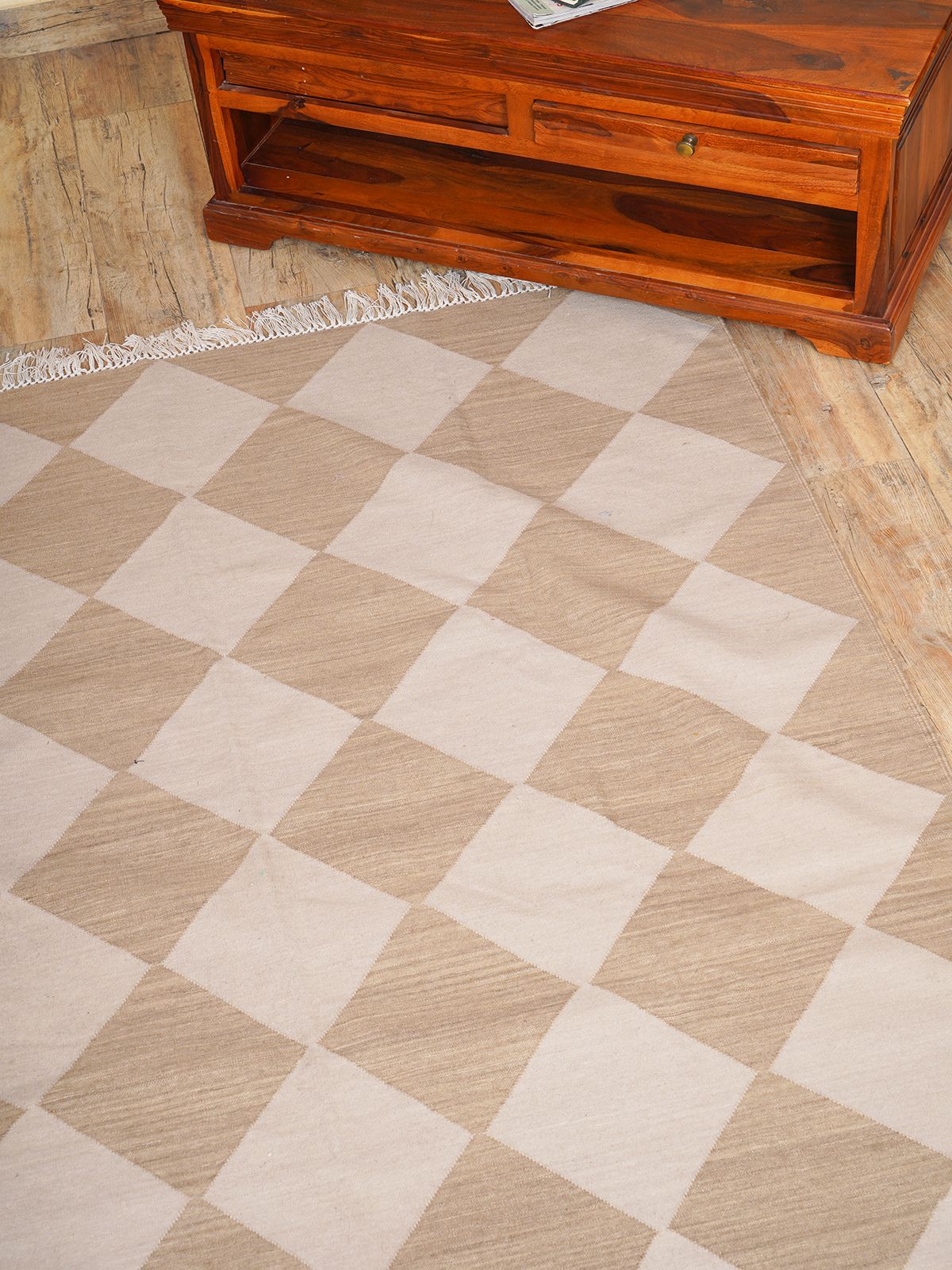 Sandstone Serenade Flatweave Rug