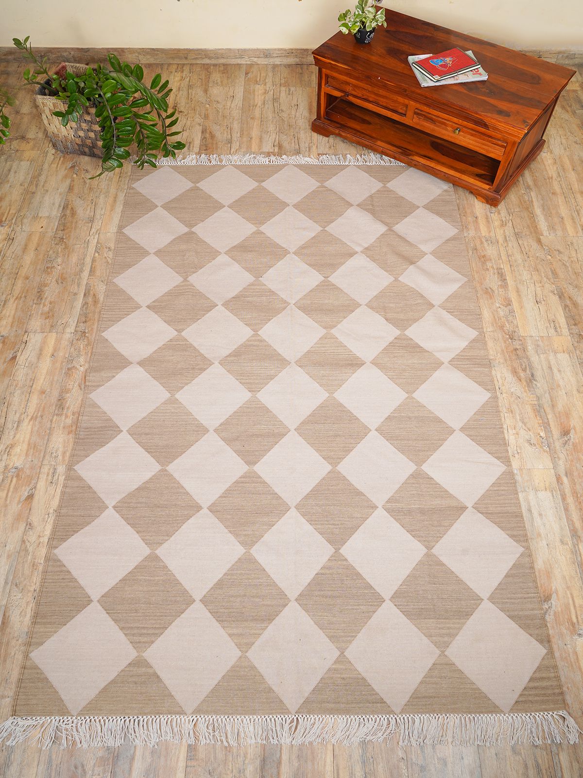 Sandstone Serenade Flatweave Rug