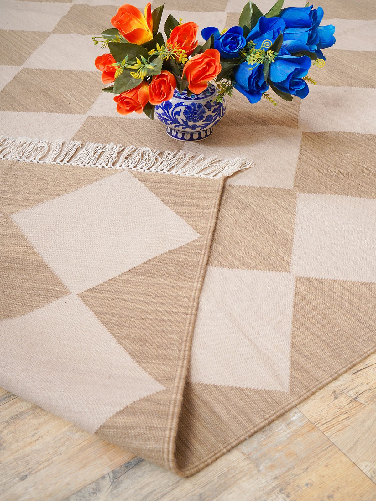 Sandstone Serenade Flatweave Rug