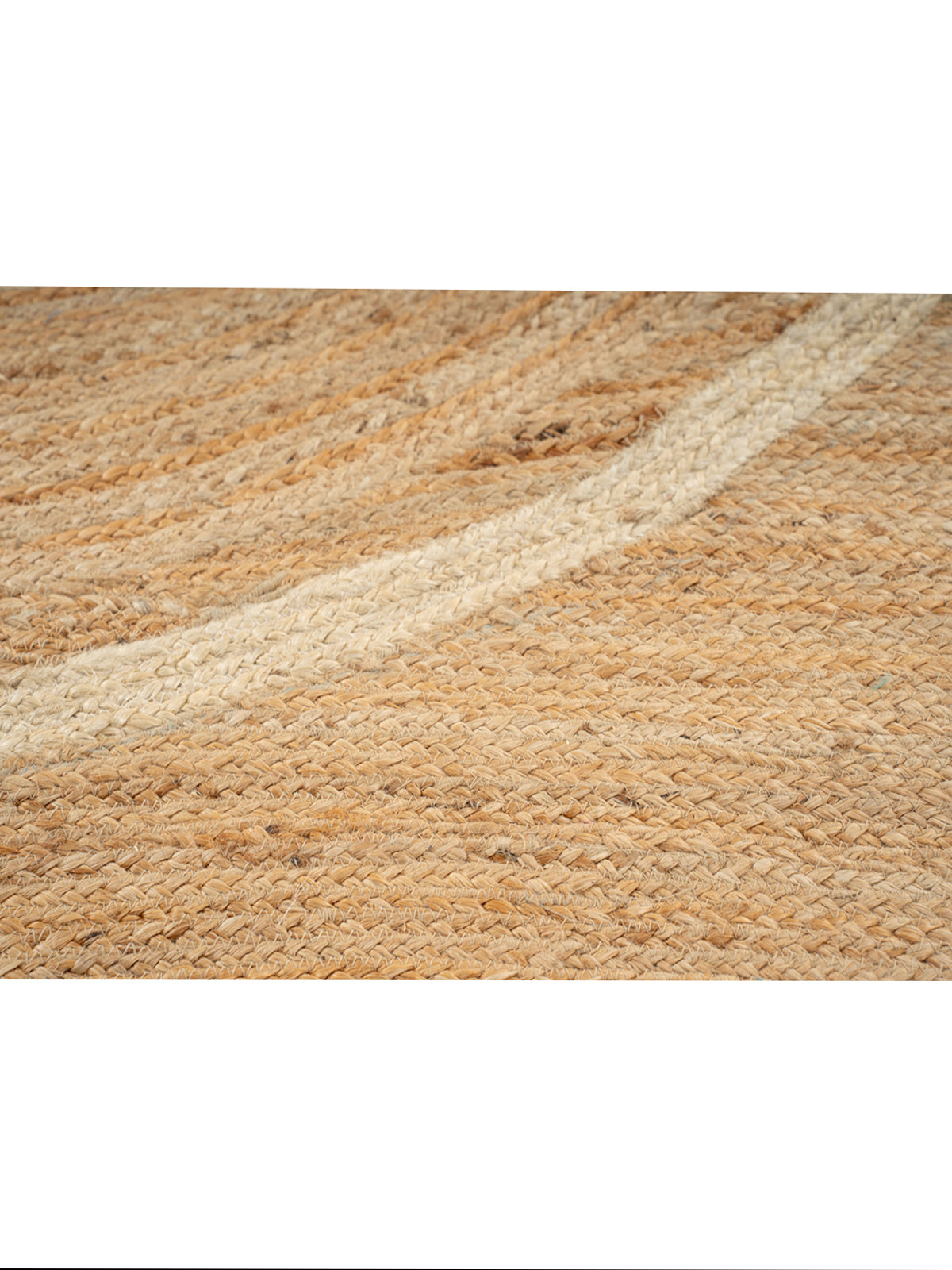 Addis wave jute Runner - jute runner laid in a hallway view