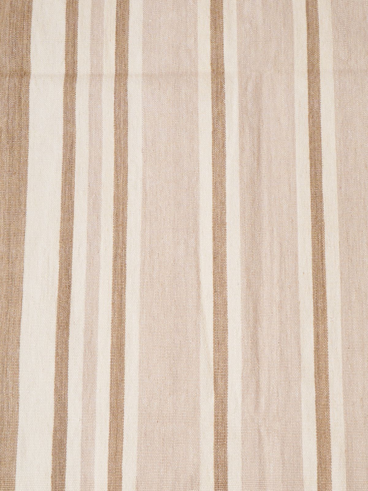 Amber Arpeggio Flatweave Rug close-up showing the cotton weave and striped pattern