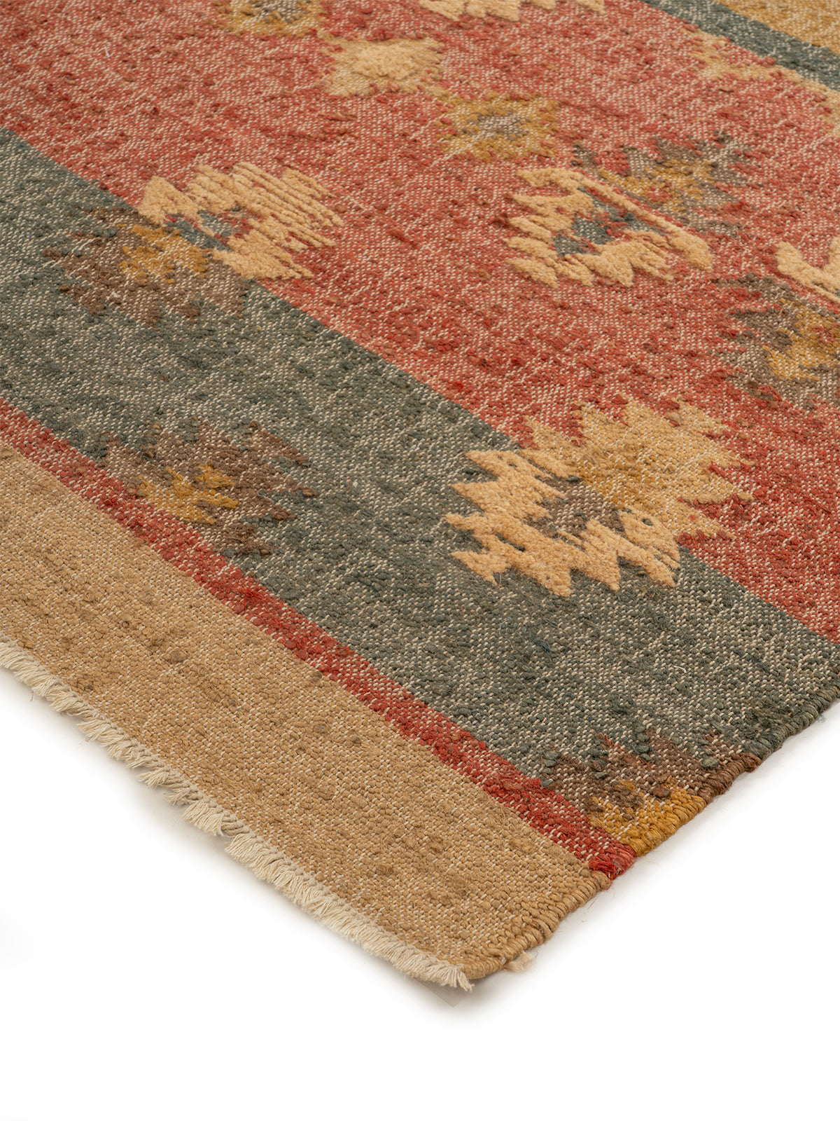 Amber Dunes Jute Rug close-up showing the jute weave and surface texture
