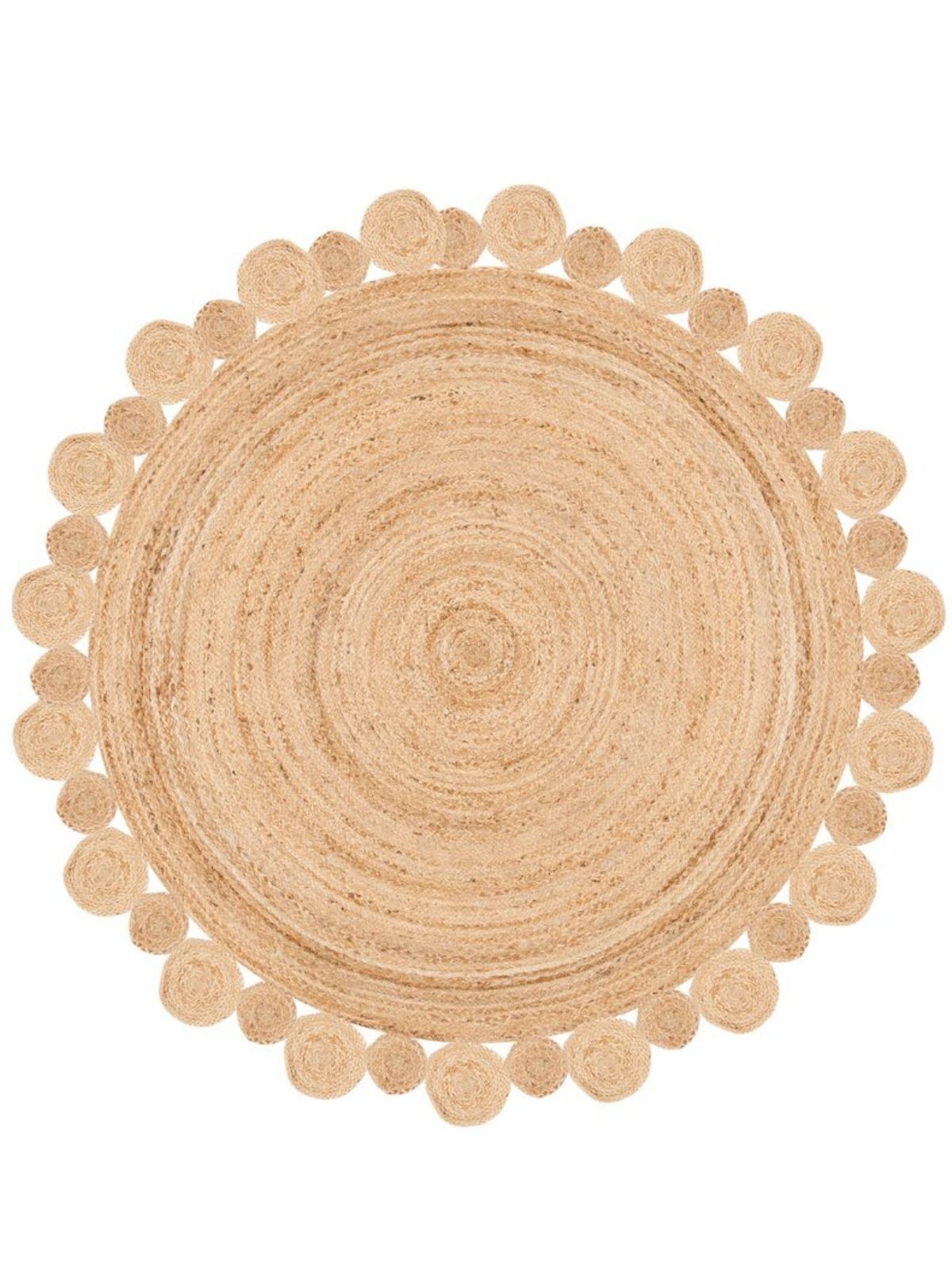 Andony round jute rug jute rug in neutral tones