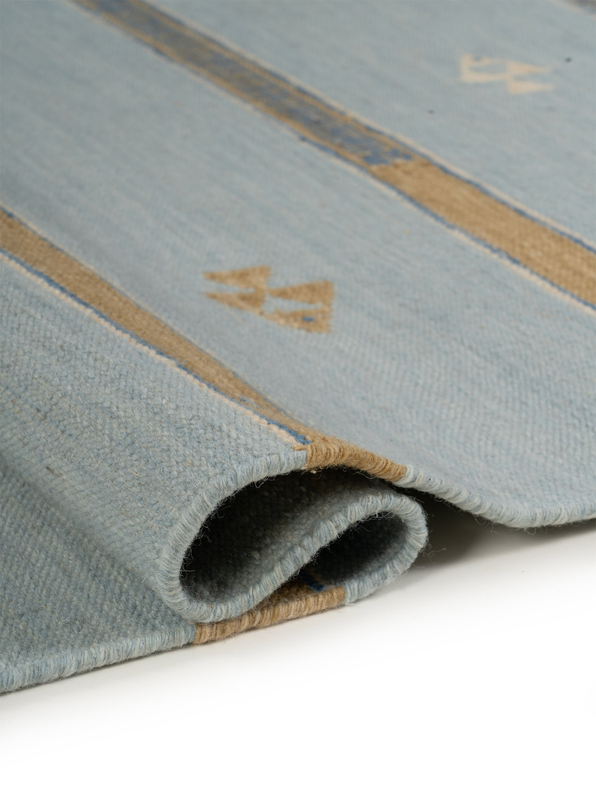 Aqua Shoal Wool Rug - additional product view showing the wool rug

