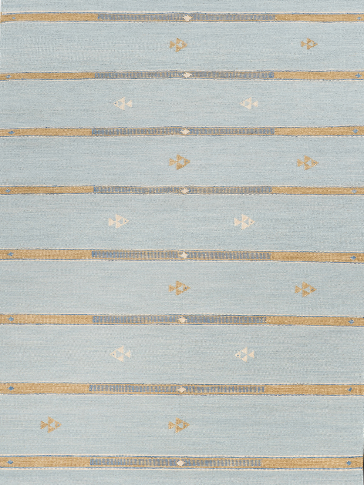 Aqua Shoal Wool Rug wool rug in blue tones
