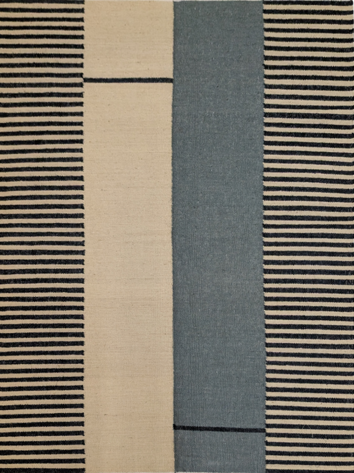 Architect's Vision Flatweave Rug cotton rug in neutral tones
