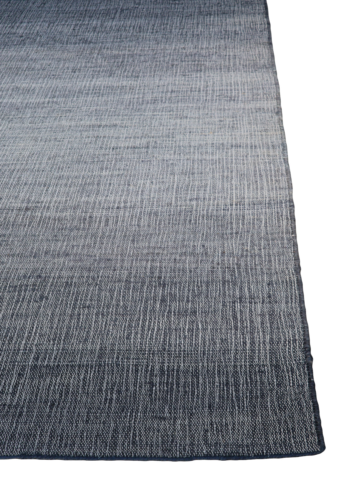 Aurora Cotton Jute Rug-Charcoal close-up weave detail showing the cotton-jute surface