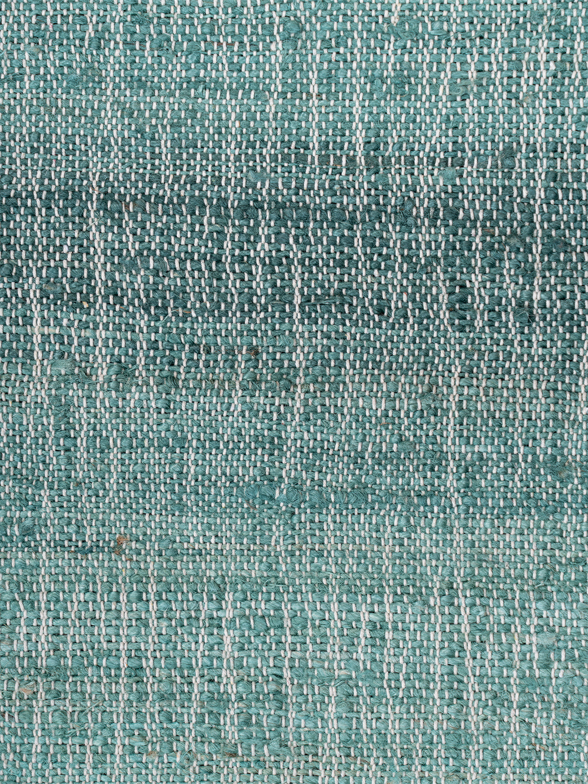 Aurora Cotton Jute Rug-Emerald close-up showing the cotton-jute weave and striped pattern