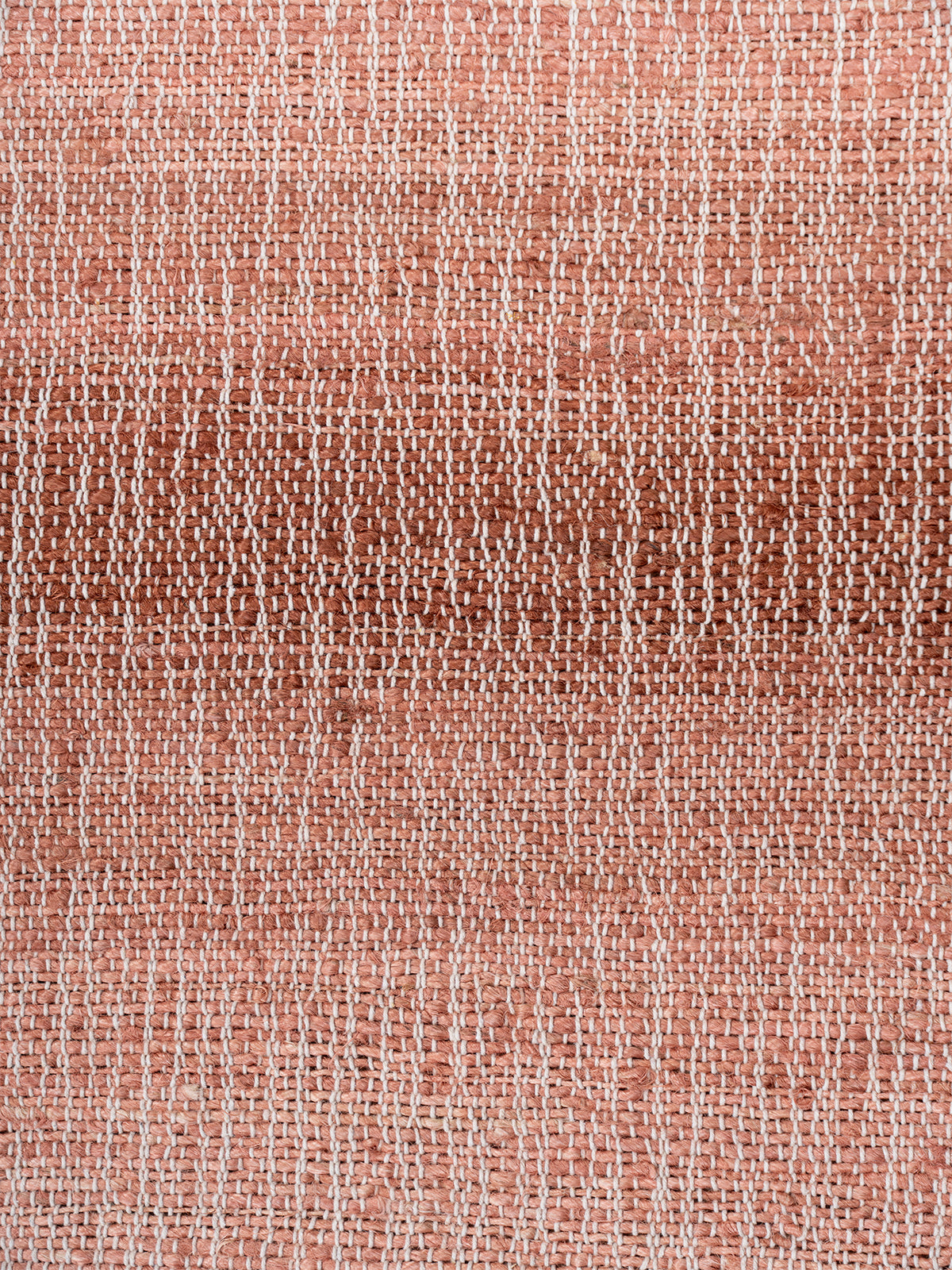 Aurora Cotton Jute Rug-Orange close-up weave detail showing the cotton-jute surface