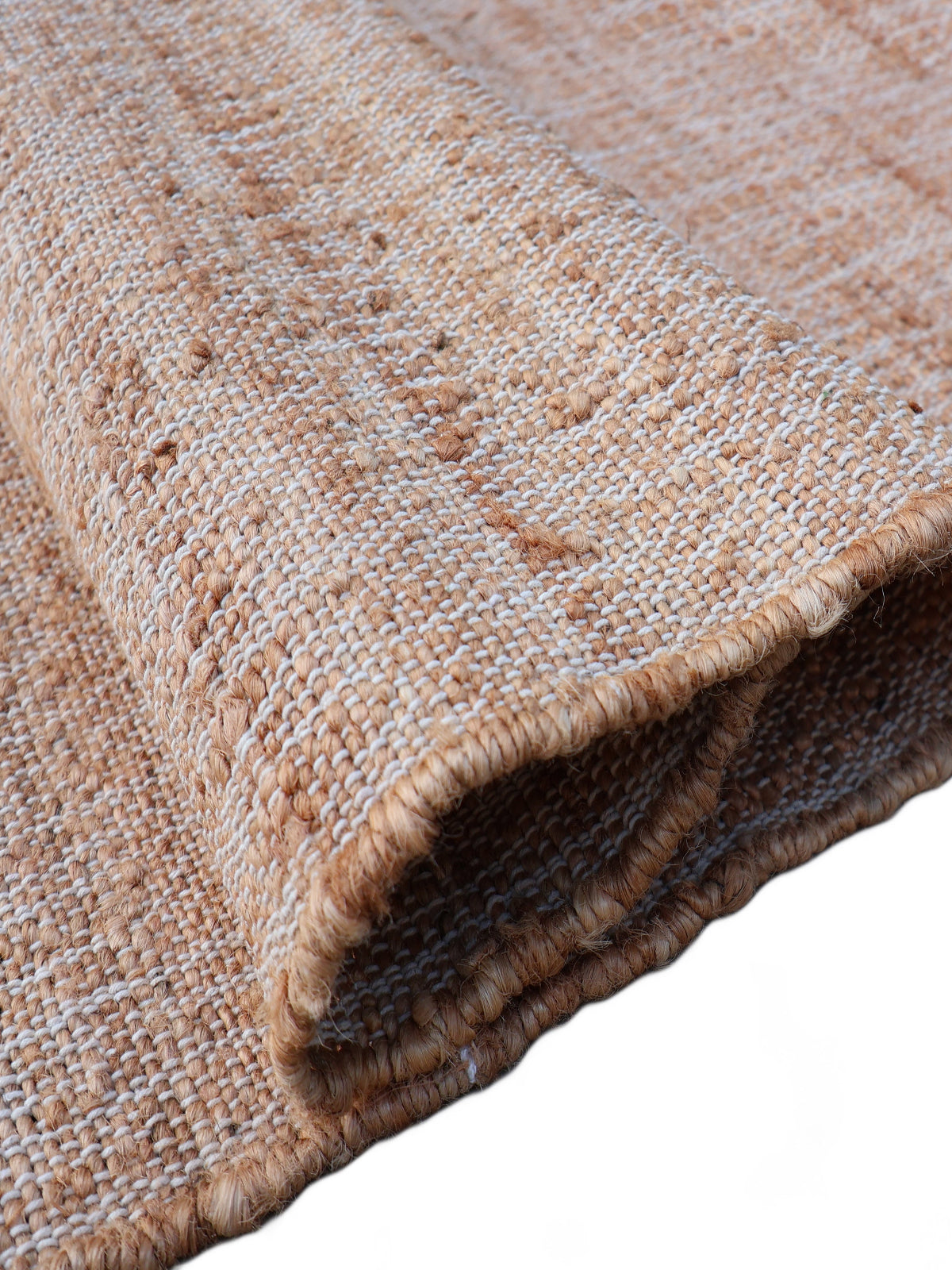 Aurora Cotton Jute Rug-Peach - additional product view showing the cotton-jute rugs