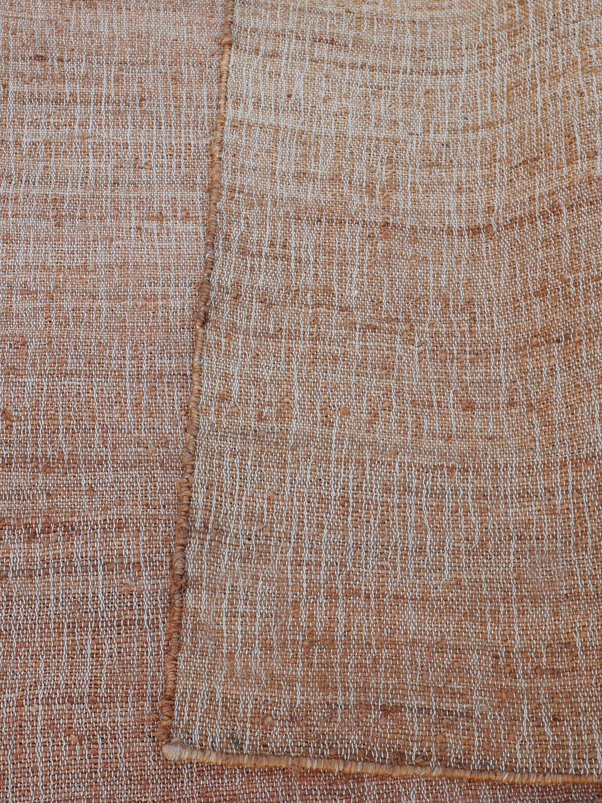 Aurora Cotton Jute Rug-Peach cotton-jute rug styled for living room interiors