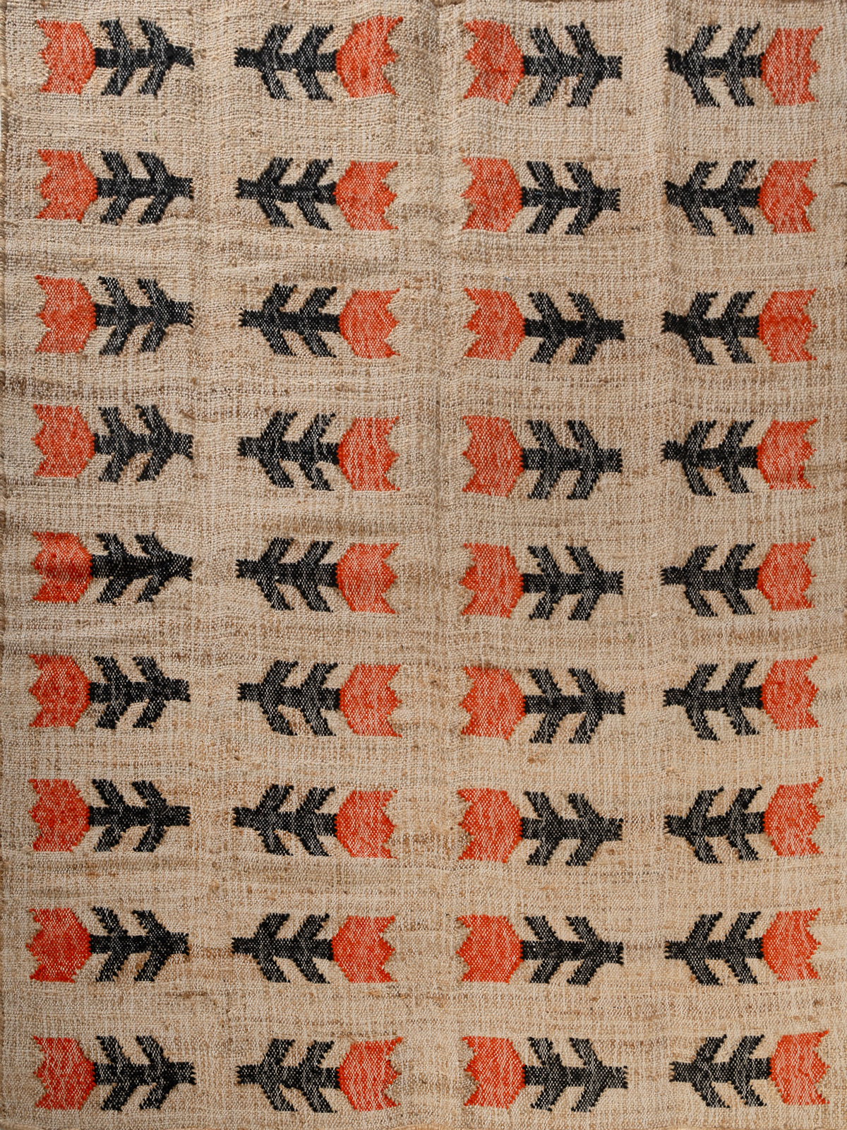 Autumn Bloom wool rug in brown tones