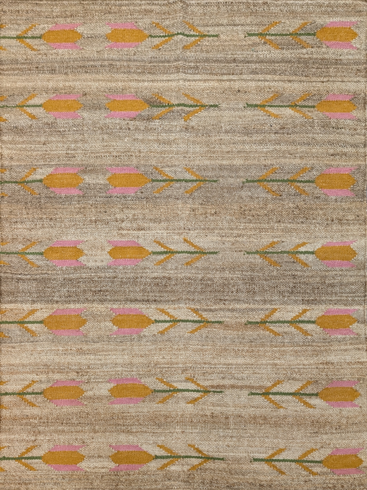 Blooming Prairie cotton rug in multicoloured tones