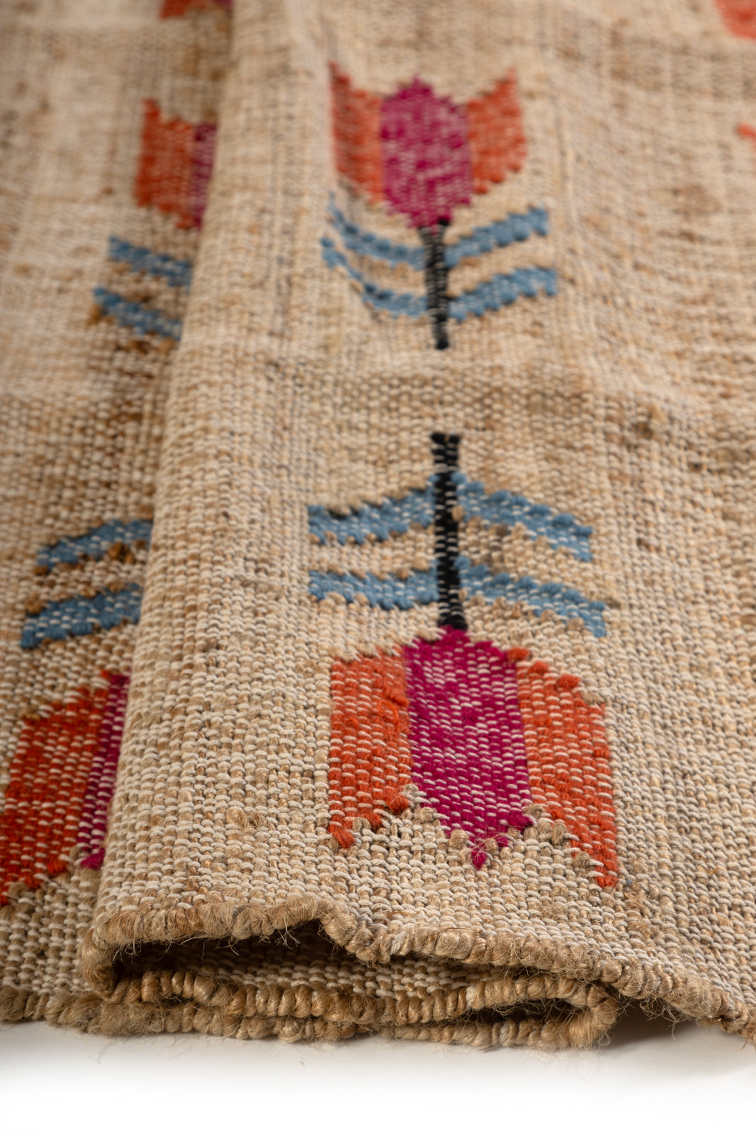 Botanical Bloom - additional product view showing the wool rug