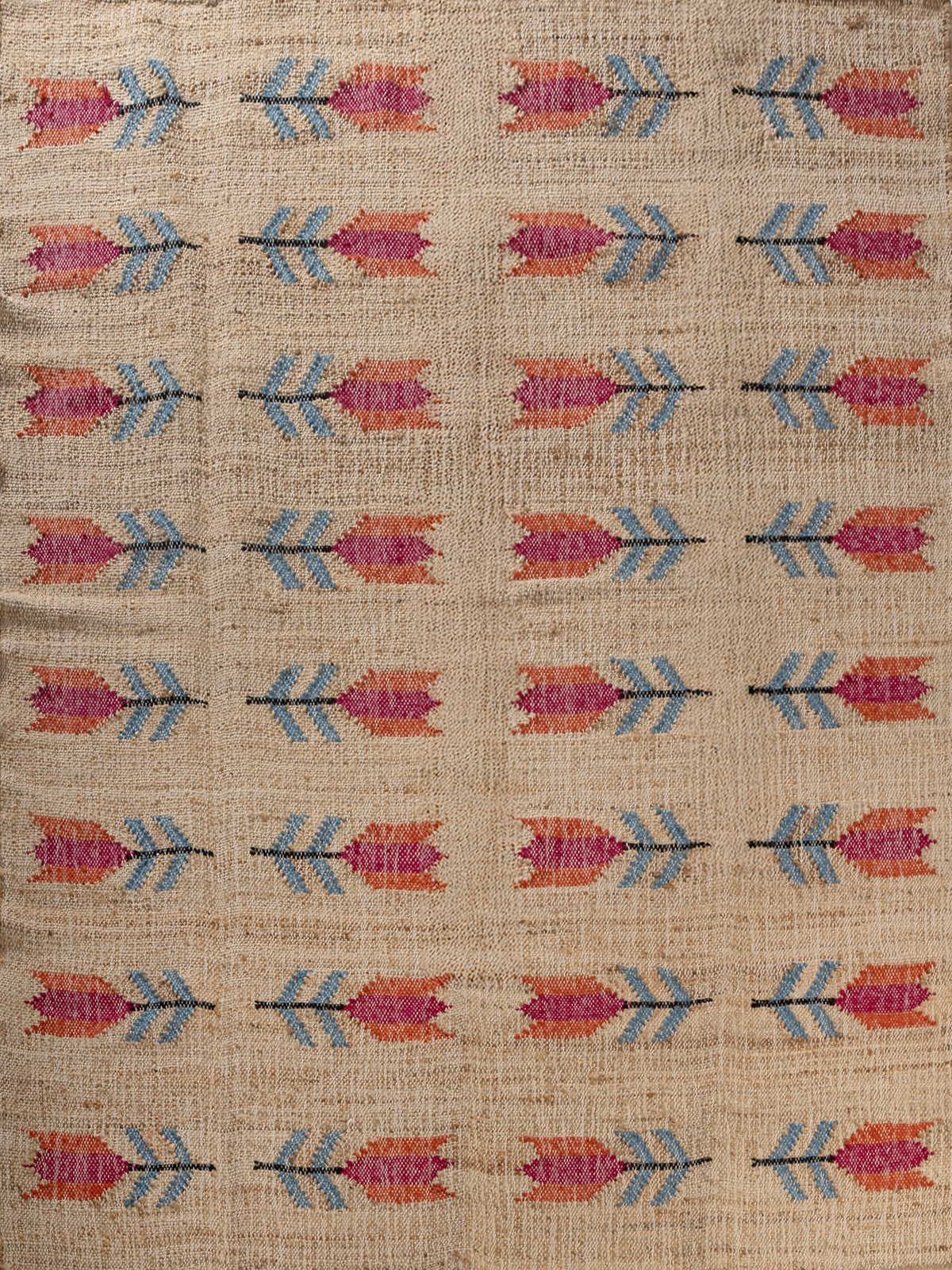 Botanical Bloom wool rug in multicoloured tones