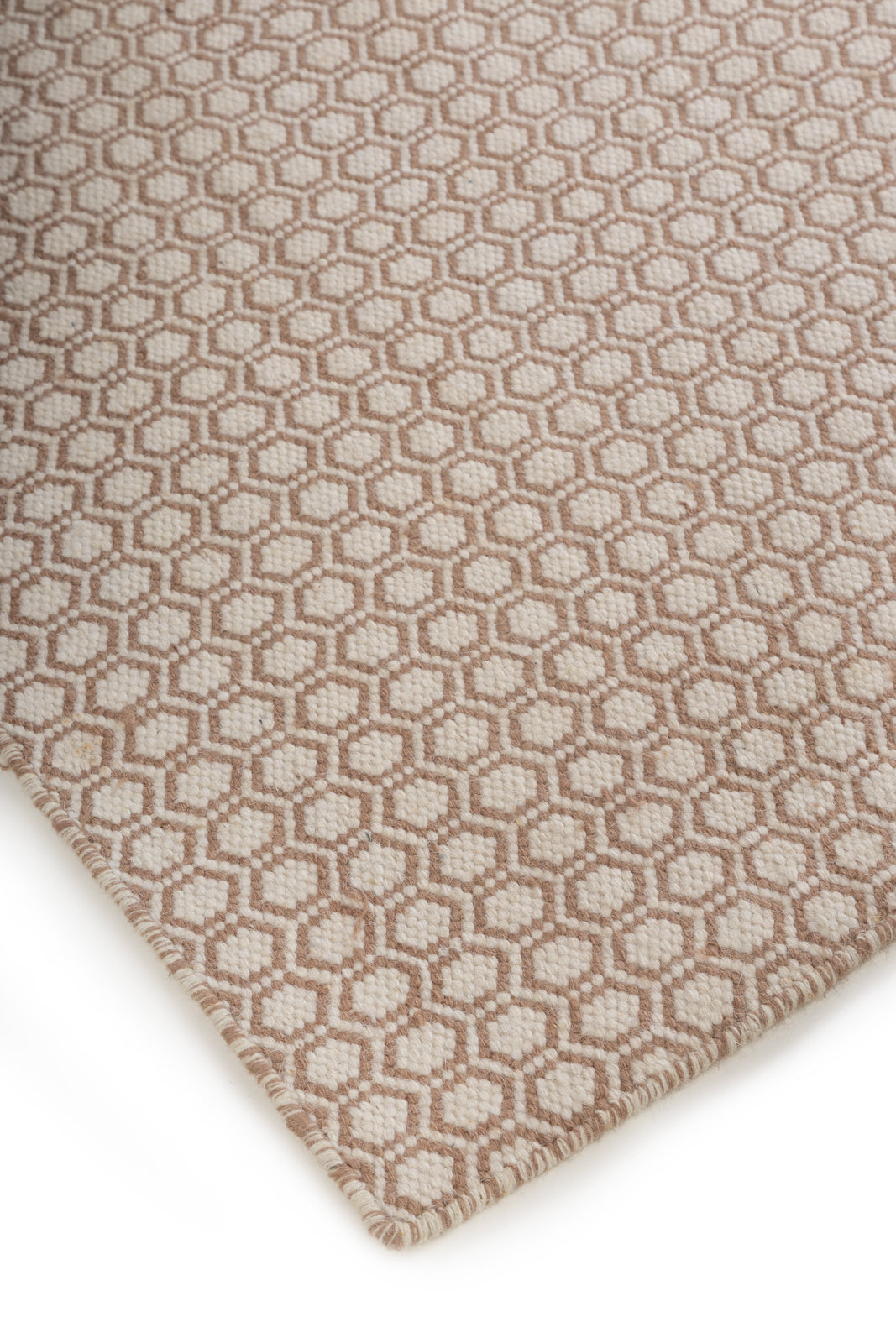 Brackenridge Flatweave close-up showing the wool weave and surface texture