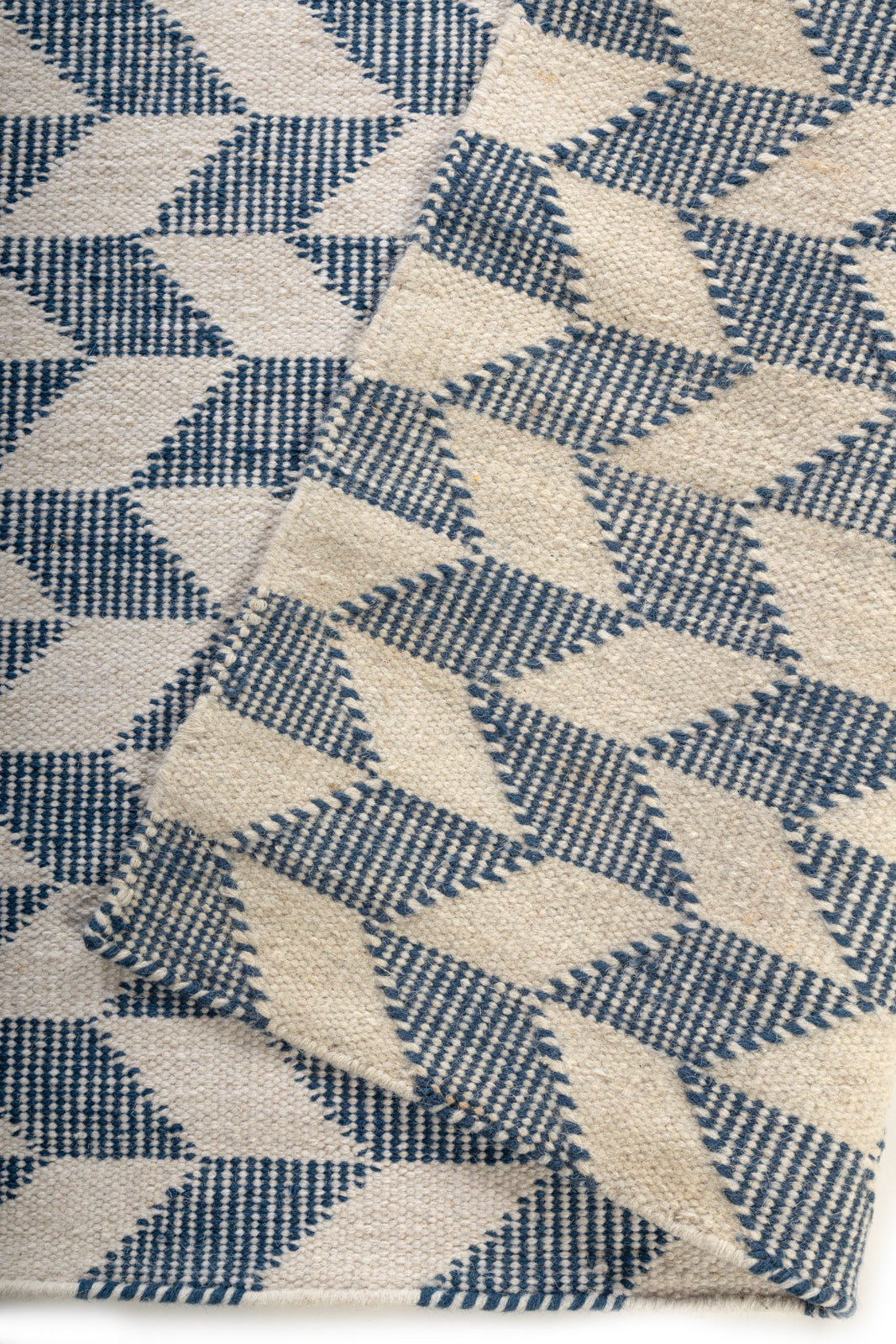 Breezehaven Rug detail showing the textured wool surface and finishing