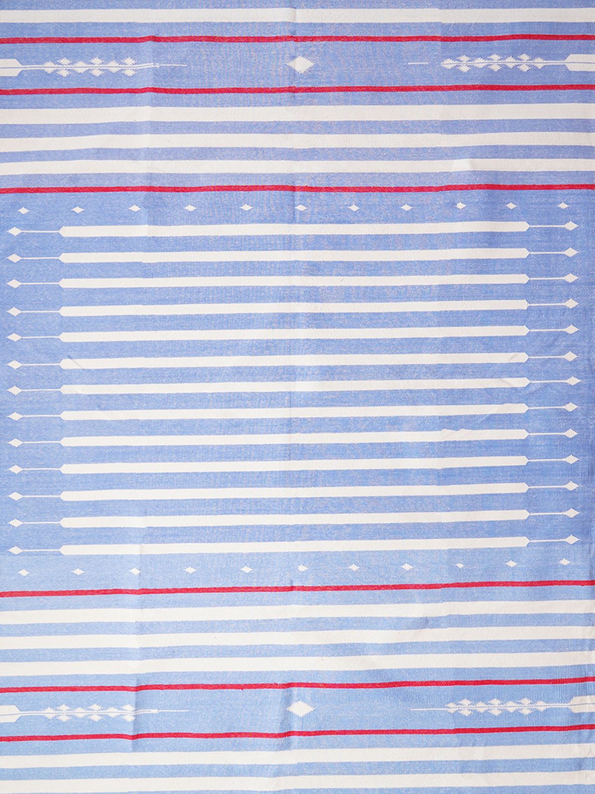 Carolina Charm Flatweave Rug cotton rug in blue tones