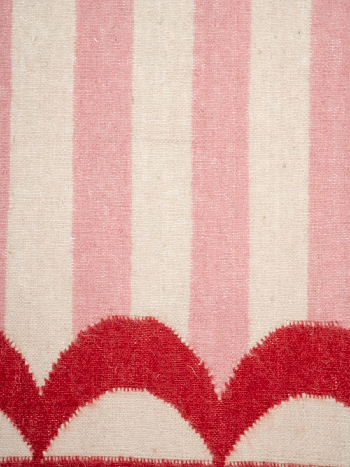 Carousel Stripe Wool Rug - additional product view showing the wool rug