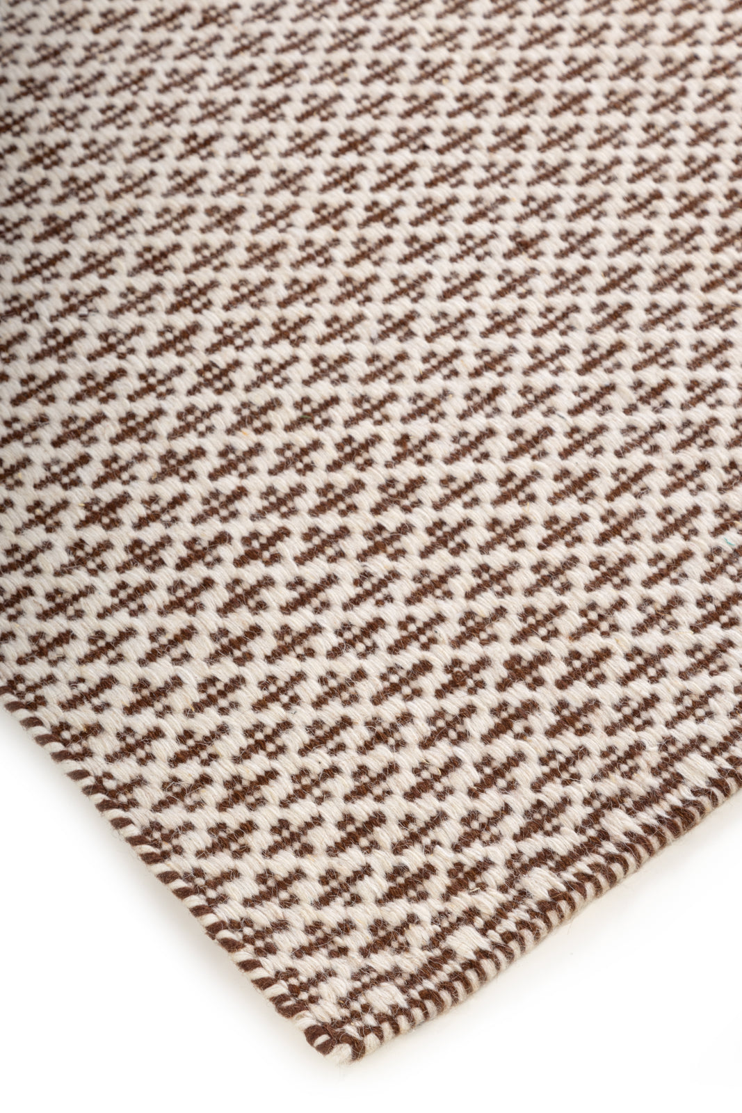 Cedarhue Flatweave close-up showing the wool weave and surface texture