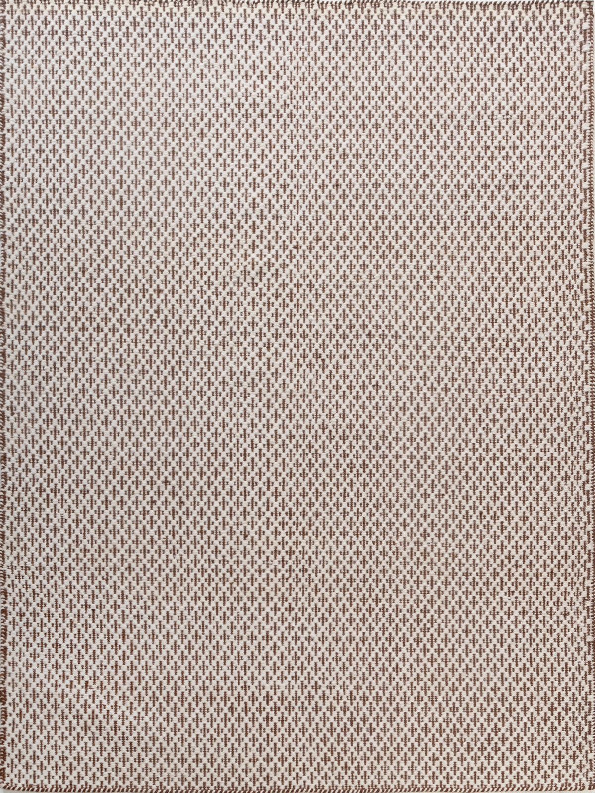 Cedarhue Flatweave wool rug in brown tones