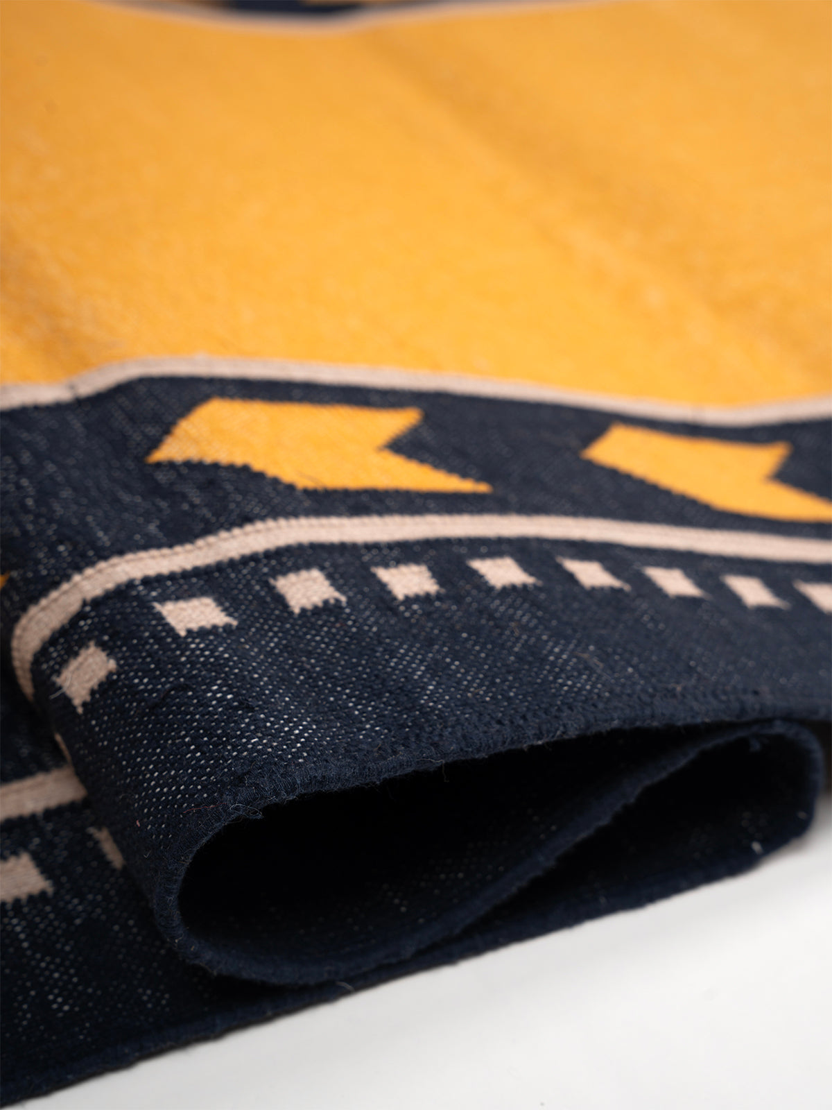 Chrome Moor Runner close-up showing the cotton weave and stripes surface